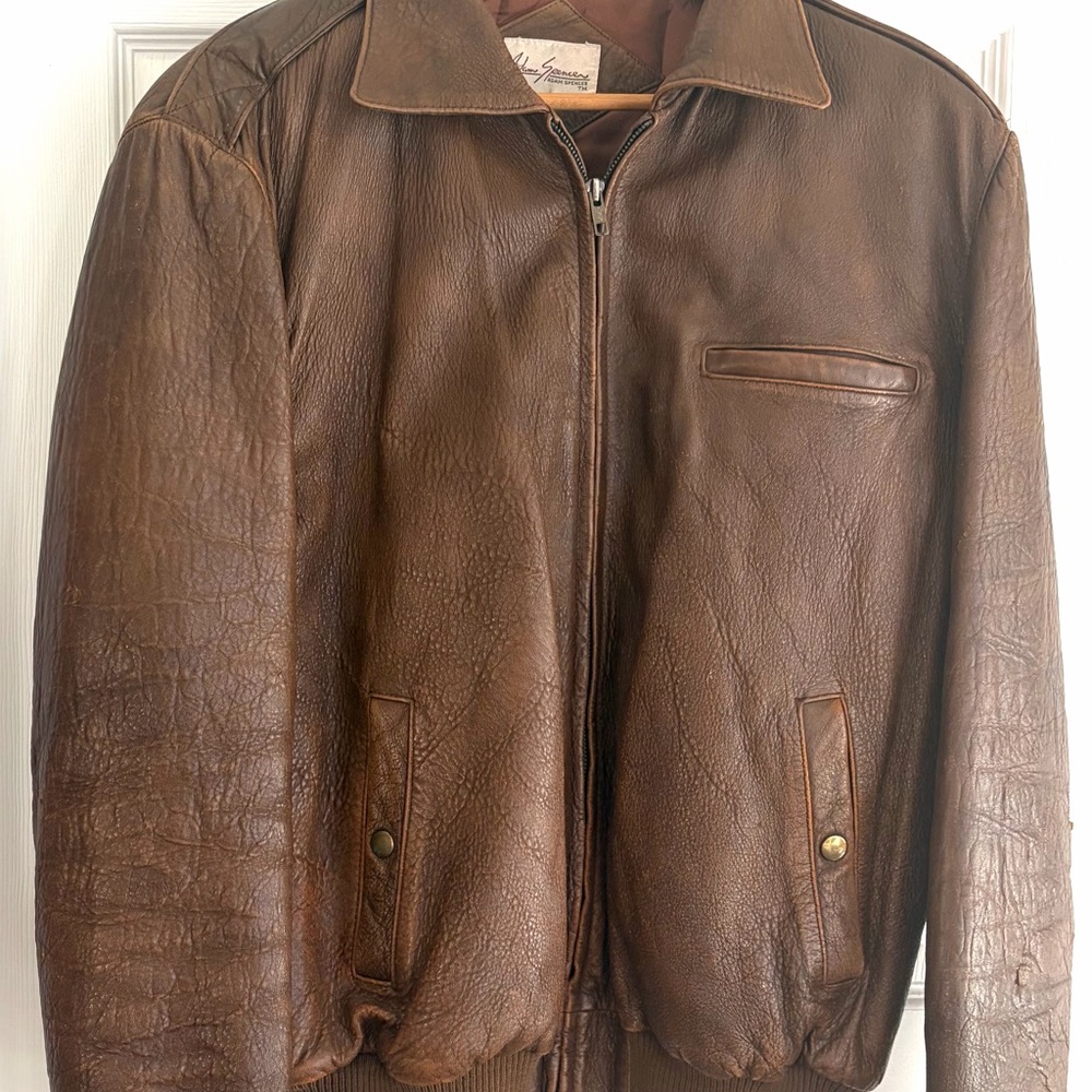 Classic Brown Leather Jacket